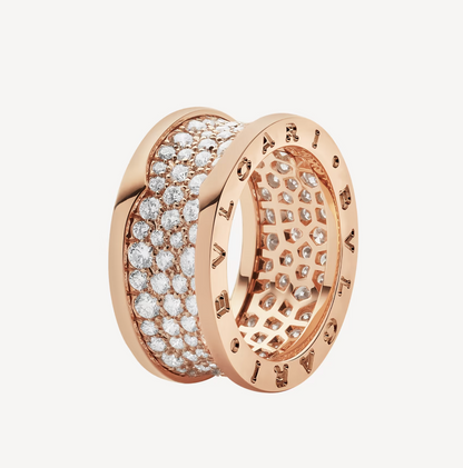 [OrnoraJewelry]ZERO 1 WITH PAVED DIAMONDS ON THE SPIRAL RING
