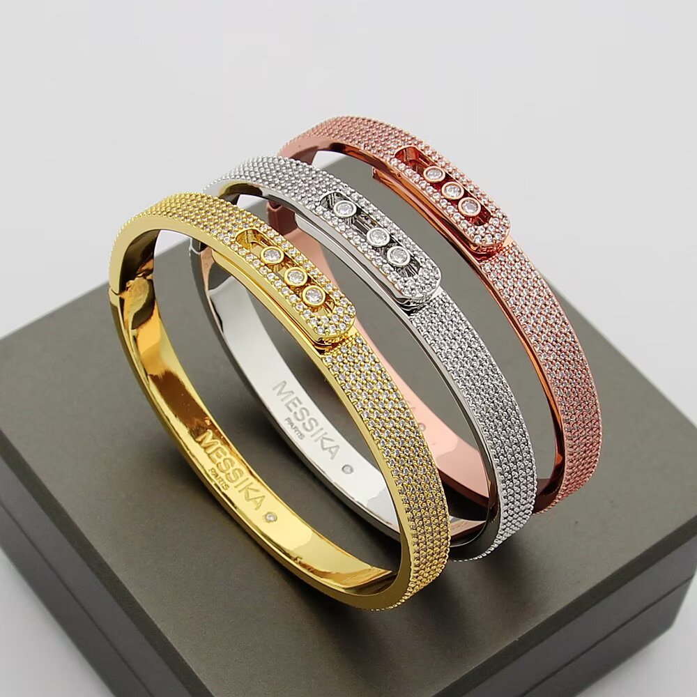 [OrnoraJewelry]Move Noa Full Pavé Diamond Bangle Bracelet