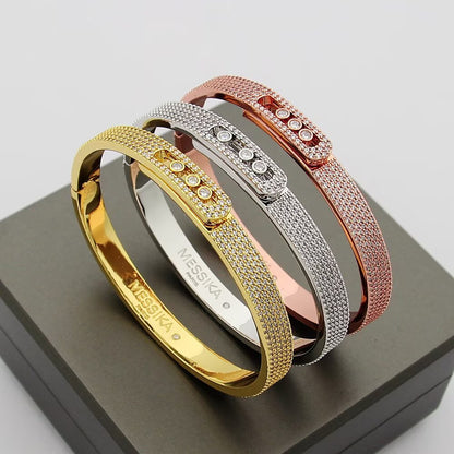[OrnoraJewelry]Move Noa Full Pavé Diamond Bangle Bracelet