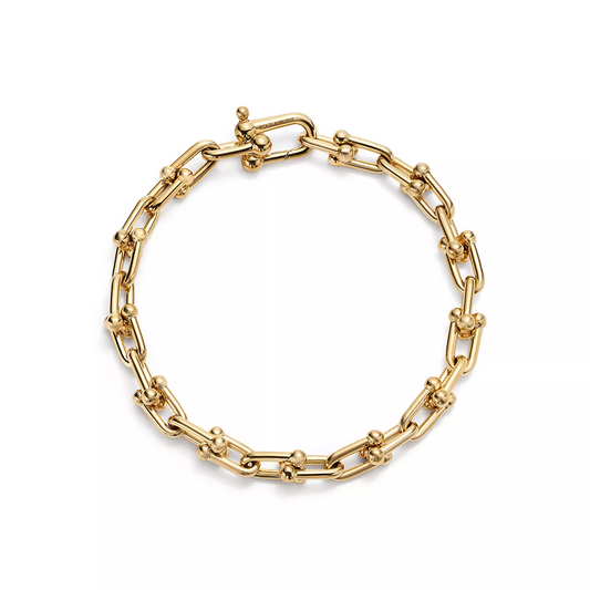 [Ornora Jewelry]HARDWEAR SMALL LINK 26 MOTIF GOLD BRACELET