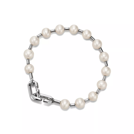 [Ornora Jewelry]PEARL 7-8MM SILVER BRACELET