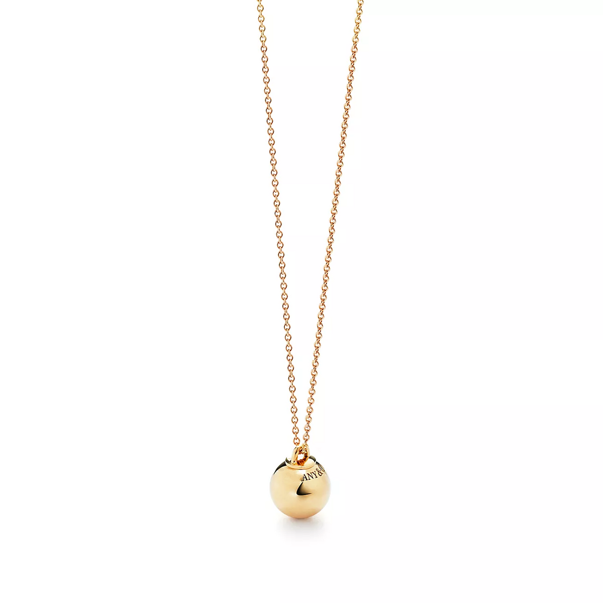 [Ornora Jewelry]BALL PENDANT 12.75MM NECKLACE