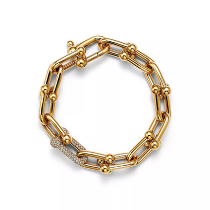 [Ornora Jewelry]HARDWEAR LARGE LINK GOLD DIAMOND BRACELET