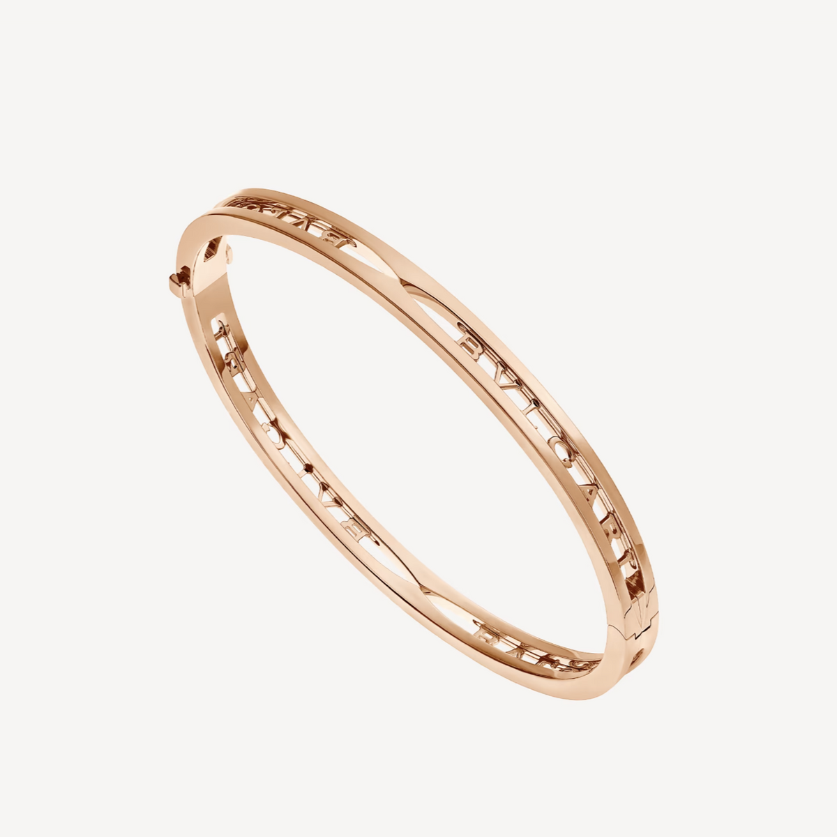 [OrnoraJewelry]ZERO 1 SPIRAL LOGO PINK GOLD BRACELET