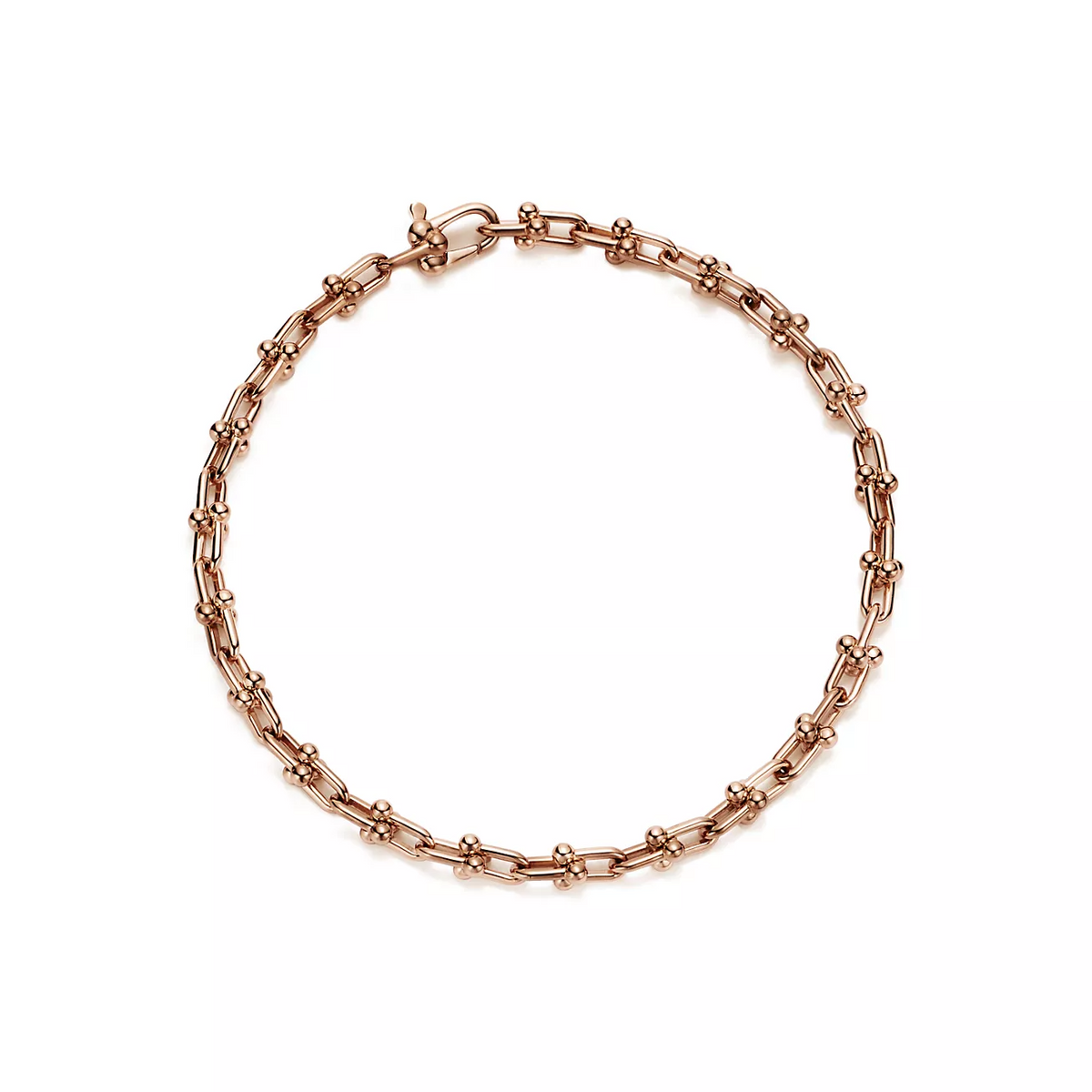 [Ornora Jewelry]HARDWEAR MICRO LINK 44 MOTIF PINK GOLD BRACELET