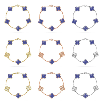 [OrnoraJewelry]CLOVER 5 MOTIF BLUE VEINS BRACELET COLLECTION
