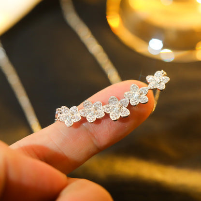 [Ornora Jewelry]]wild flower diamond line pendant