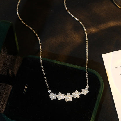 [Ornora Jewelry]]wild flower diamond line pendant