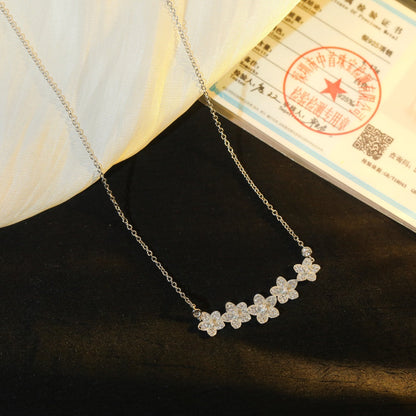 [Ornora Jewelry]]wild flower diamond line pendant
