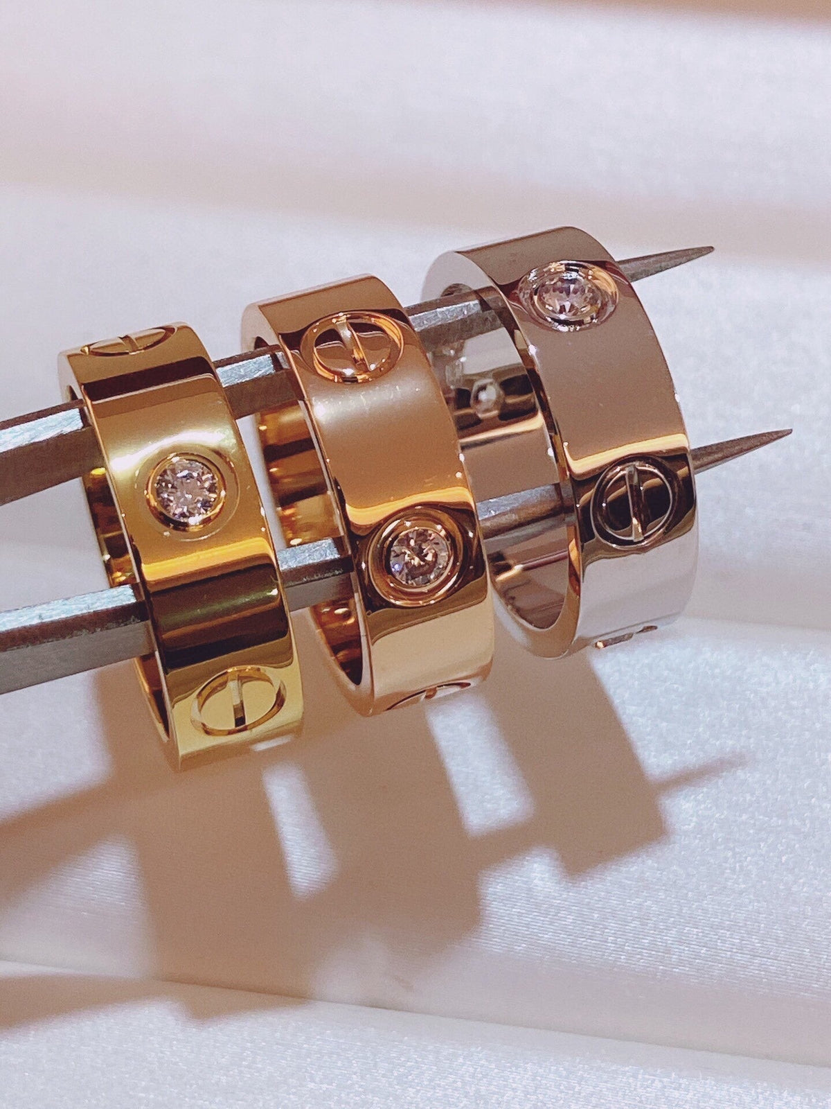 [OrnoraJewelry]Three-Diamond Ring