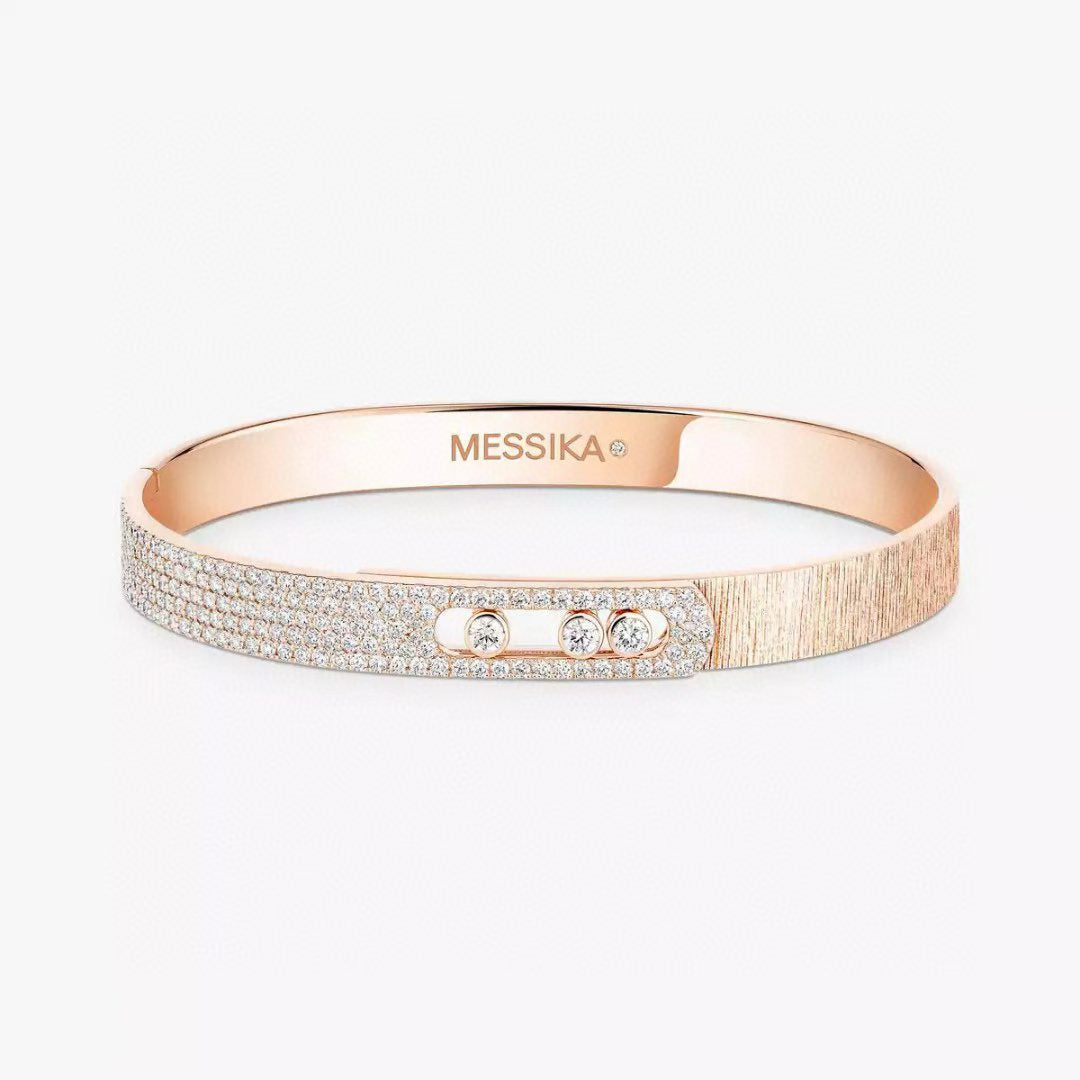 [OrnoraJewelry]2026 BRAND-NEW FROSTED BRACELET WITH DIAMONDS THREE COLORS