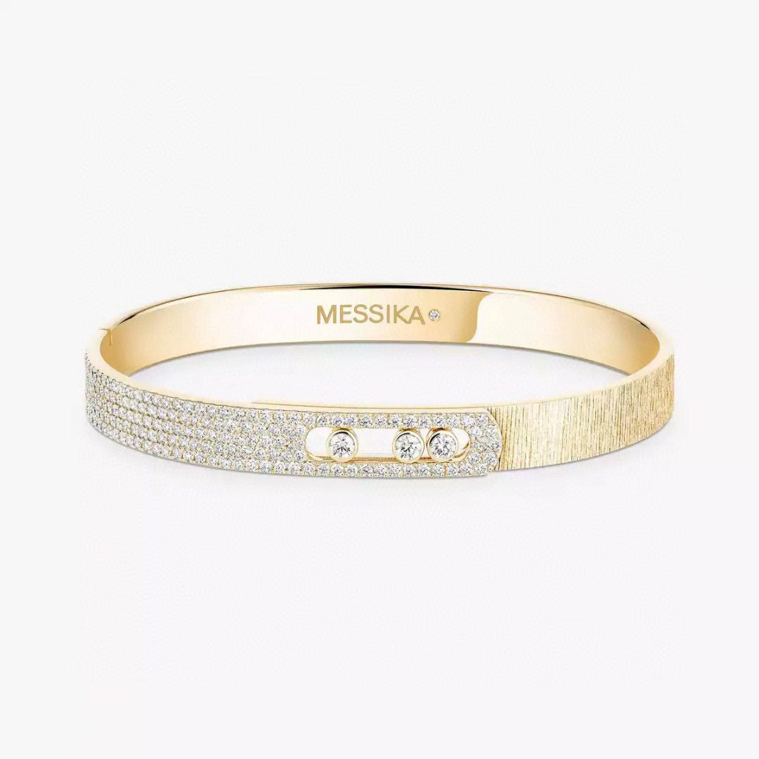 [OrnoraJewelry]2026 BRAND-NEW FROSTED BRACELET WITH DIAMONDS THREE COLORS