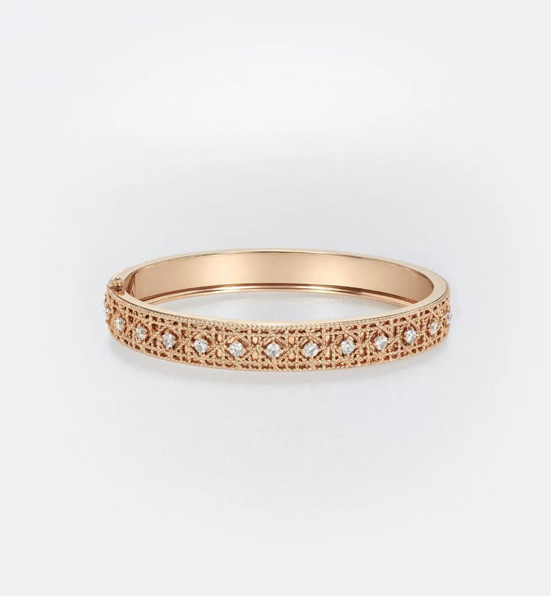 [OrnoraJewelry]2026 WOVEN-PATTERN BRACELET SET WITH FULL DIAMOND INLAY THREE-COLORS