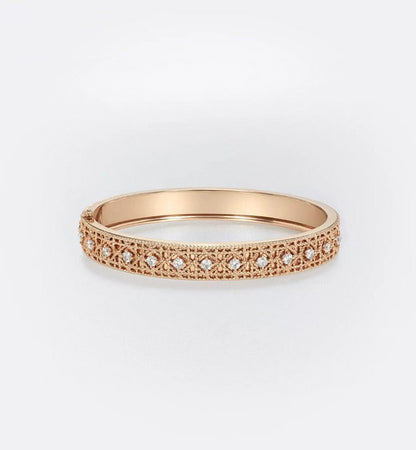 [OrnoraJewelry]2026 WOVEN-PATTERN BRACELET SET WITH FULL DIAMOND INLAY THREE-COLORS