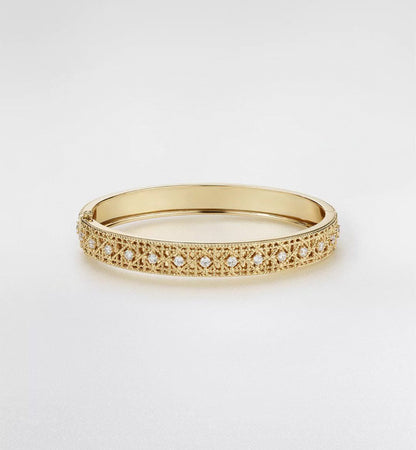 [OrnoraJewelry]2026 WOVEN-PATTERN BRACELET SET WITH FULL DIAMOND INLAY THREE-COLORS