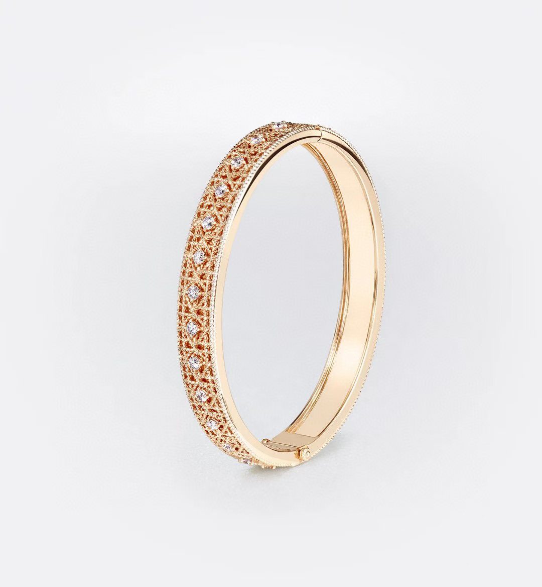 [OrnoraJewelry]2026 WOVEN-PATTERN BRACELET SET WITH FULL DIAMOND INLAY THREE-COLORS