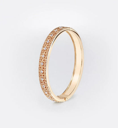 [OrnoraJewelry]2026 WOVEN-PATTERN BRACELET SET WITH FULL DIAMOND INLAY THREE-COLORS