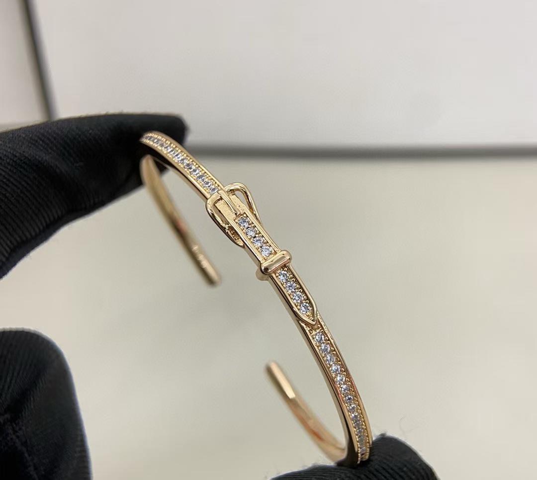 [OrnoraJewelry]DIAMOND-ENCRUSTED BRACELET THREE COLORS