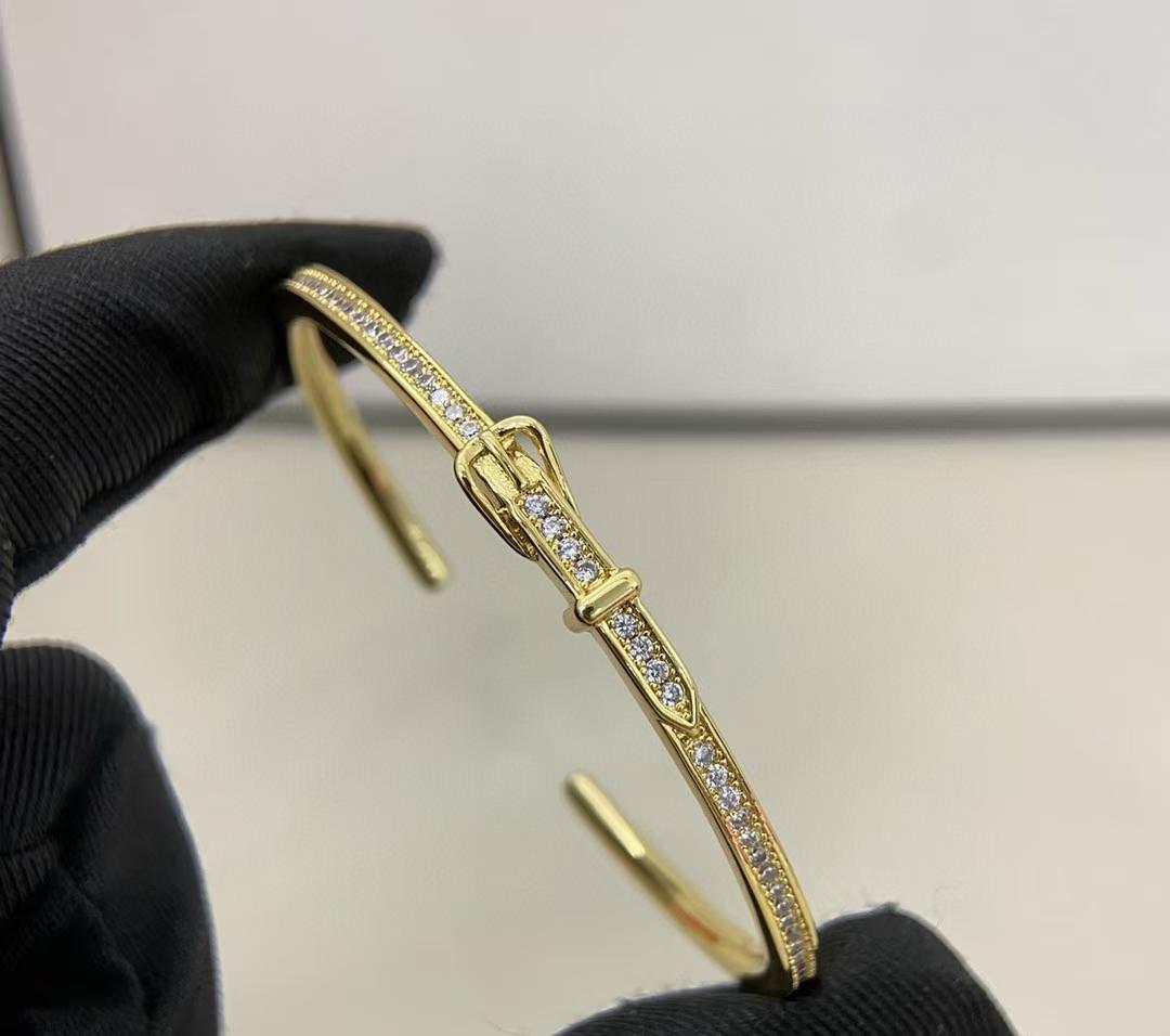 [OrnoraJewelry]DIAMOND-ENCRUSTED BRACELET THREE COLORS