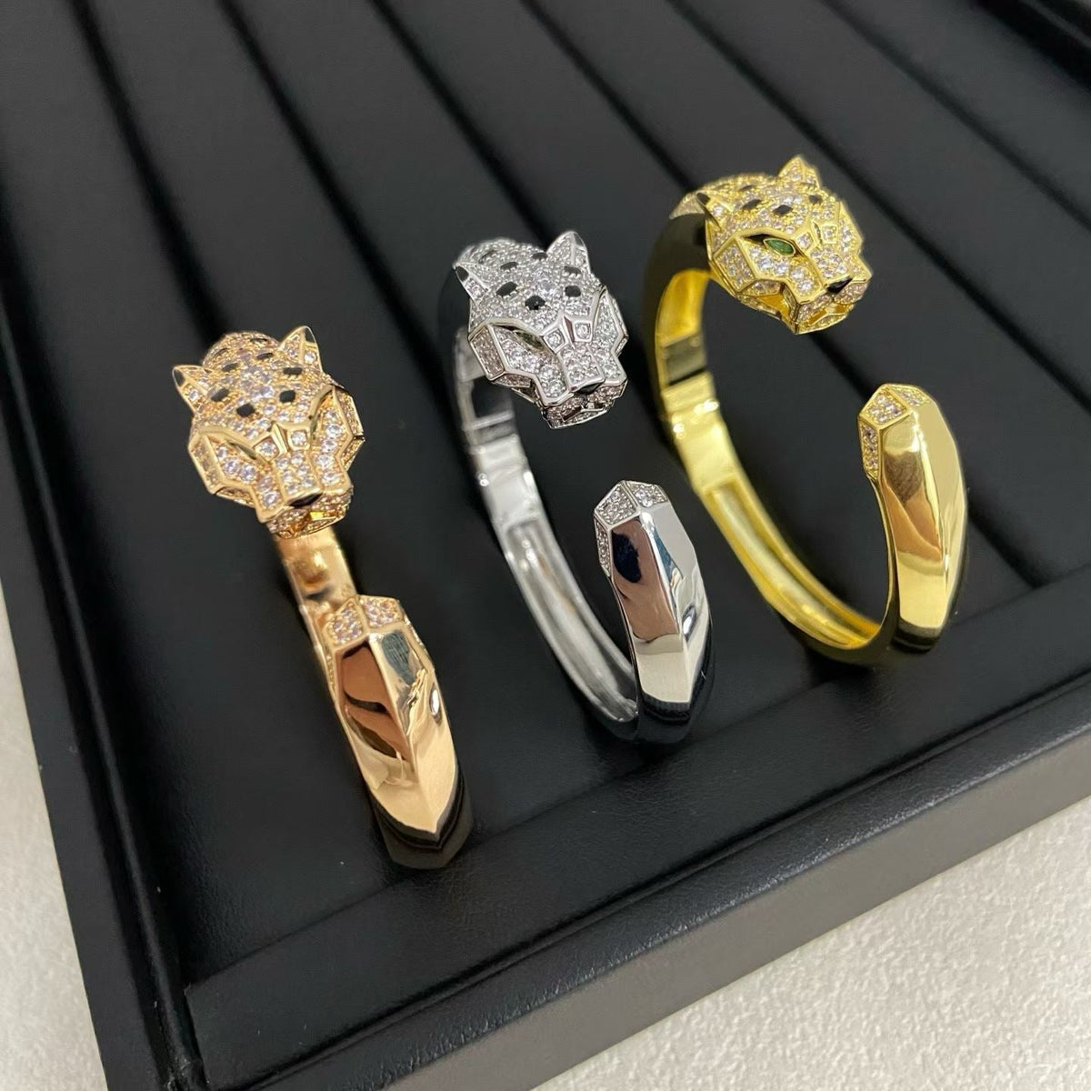 [Ornora Jewelry]DIAMOND MACHINE LEOPARD BRACELET