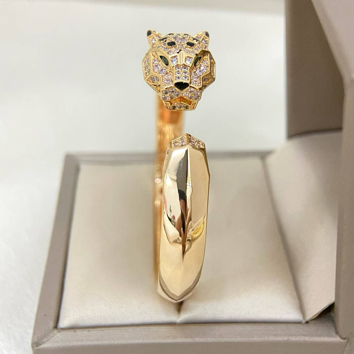 [Ornora Jewelry]DIAMOND MACHINE LEOPARD BRACELET