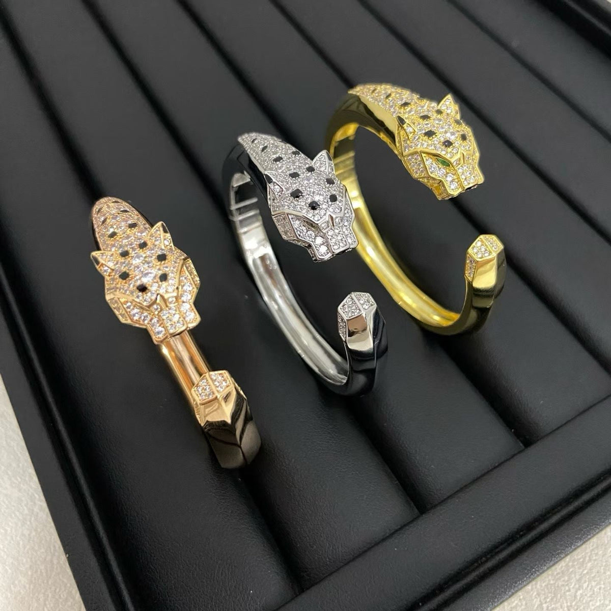 [Ornora Jewelry]DIAMOND MACHINE LEOPARD BRACELET