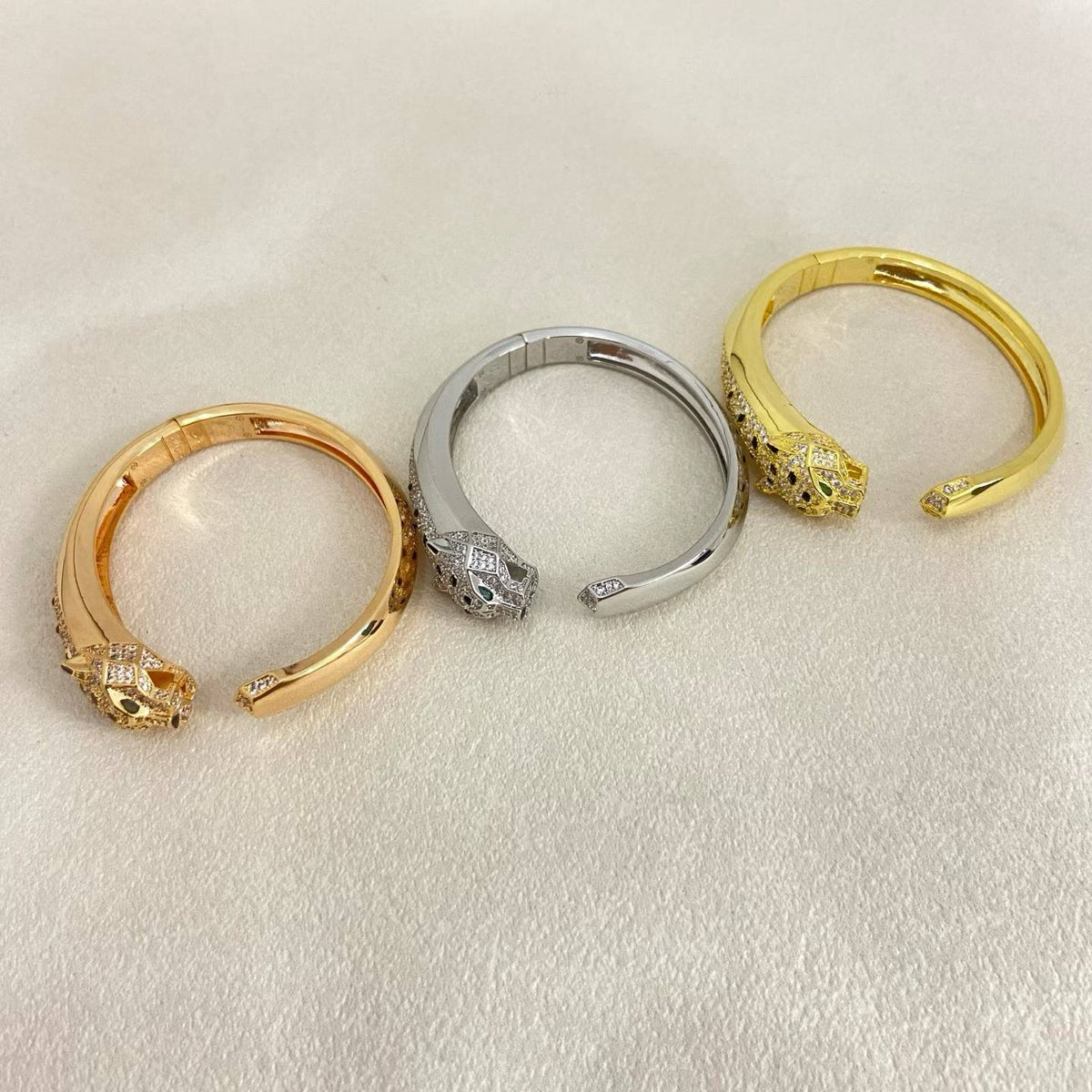 [Ornora Jewelry]DIAMOND MACHINE LEOPARD BRACELET