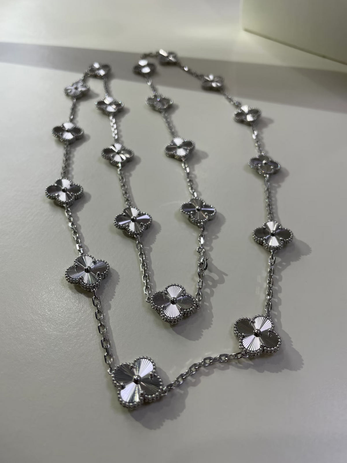 [OrnoraJewelry]CLOVER 20 MOTIFS SILVER LASER