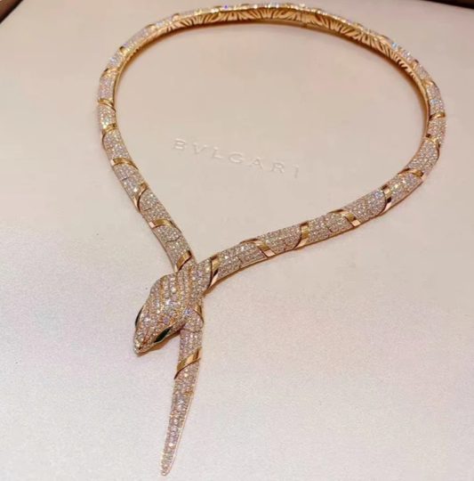 [OrnoraJewelry]HAUTE COUTURE GOLD SERPENTI NECKLACE