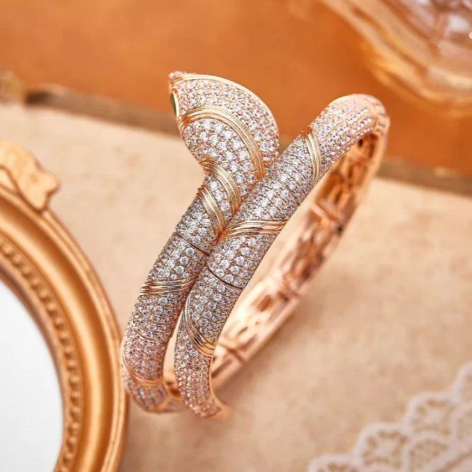 [OrnoraJewelry]HAUTE COUTURE GOLD SERPENTI BRACELET