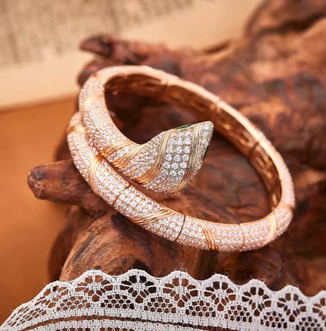 [OrnoraJewelry]HAUTE COUTURE GOLD SERPENTI BRACELET