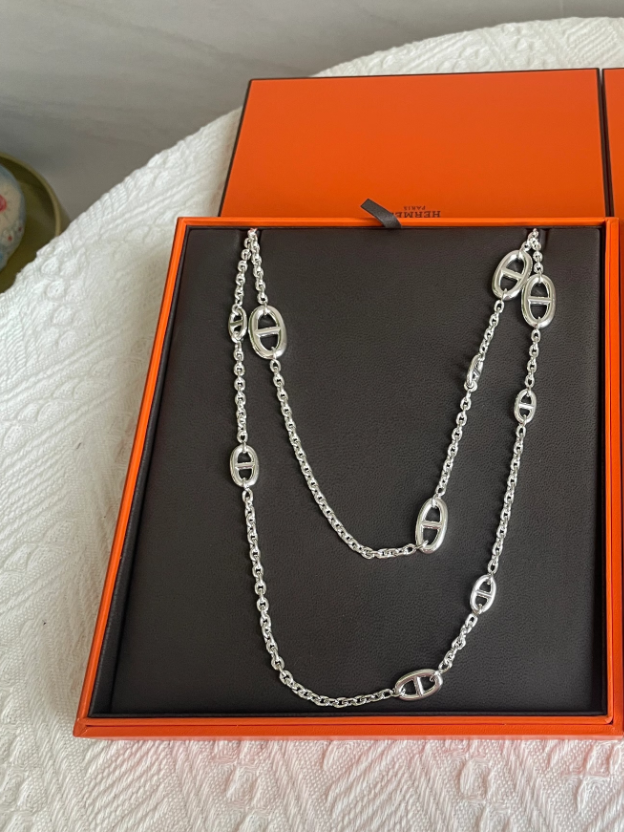 [OrnoraJewelry]Classic Silver Sweater Chain