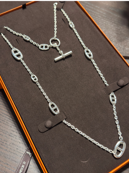 [OrnoraJewelry]Classic Silver Sweater Chain