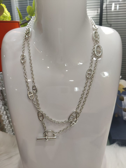 [OrnoraJewelry]Classic Silver Sweater Chain