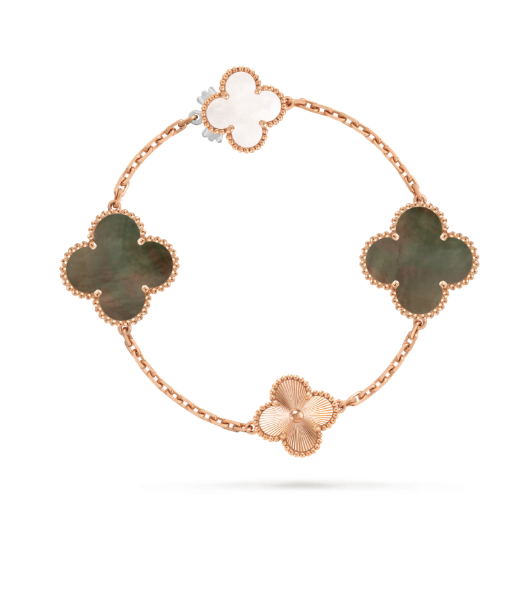 [OrnoraJewelry]DETACHABLE CLOVER 15(11+4) FLOWER SILVER NECKLACE SET