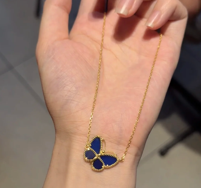 [OrnoraJewelry]2026 NEW BUTTERFLY BLUE   NECKLACE