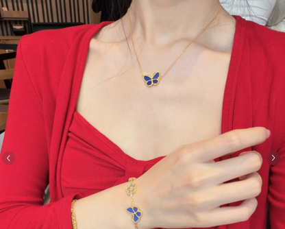 [OrnoraJewelry]2026 NEW BUTTERFLY BLUE   NECKLACE