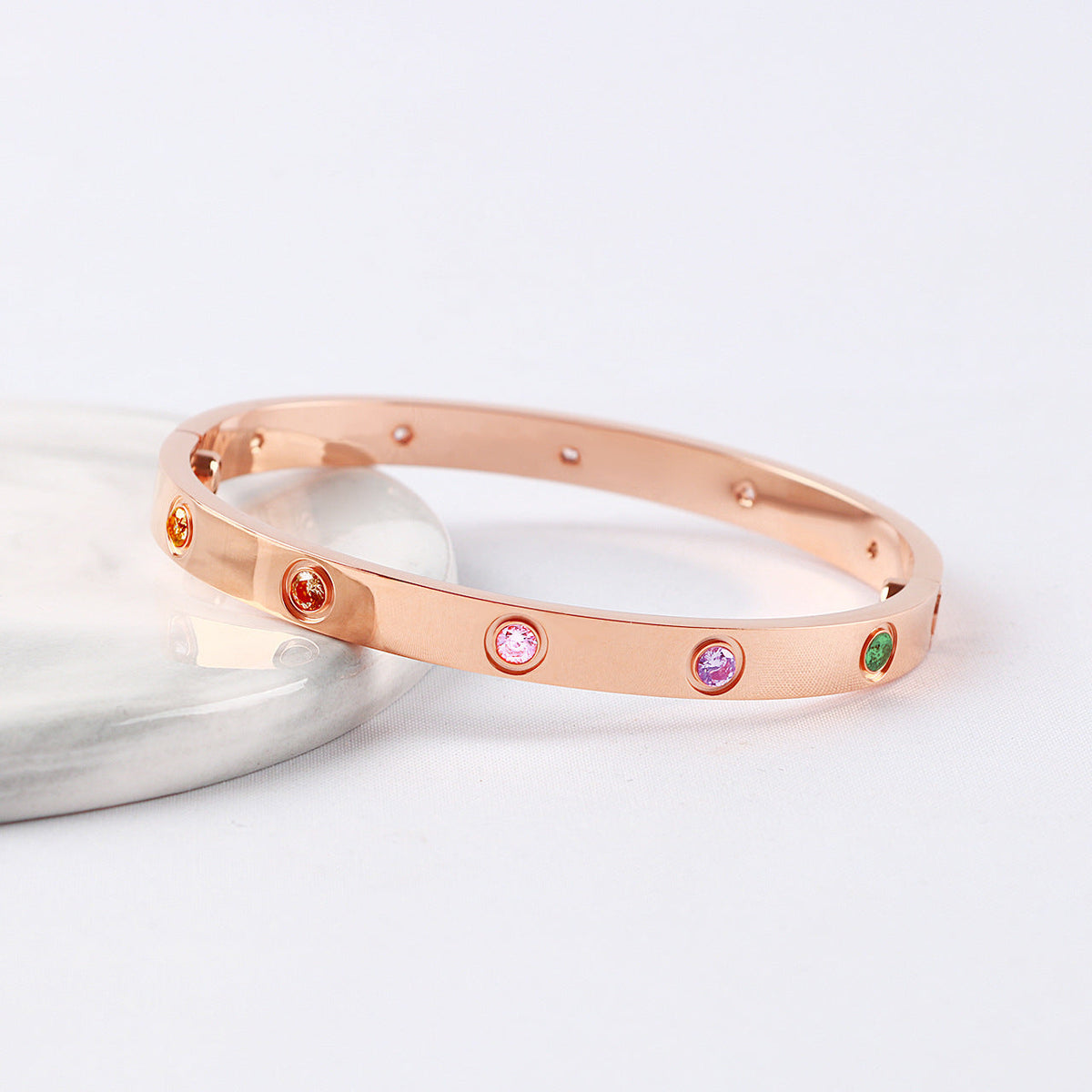 [OrnoraJewelry] 2026 NEW 6.1MM COLORED GEMSTONE BRACELET