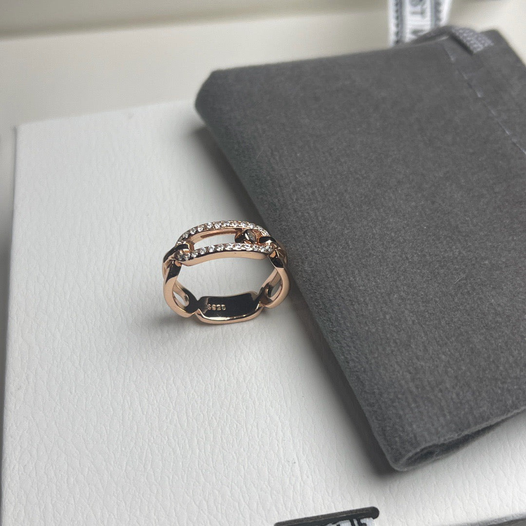[OrnoraJewelry]Sliding Single Diamond Ring