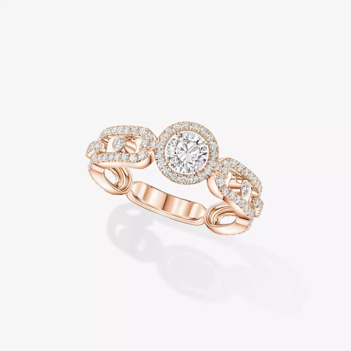 [OrnoraJewelry]Move Link Solitaire Ring