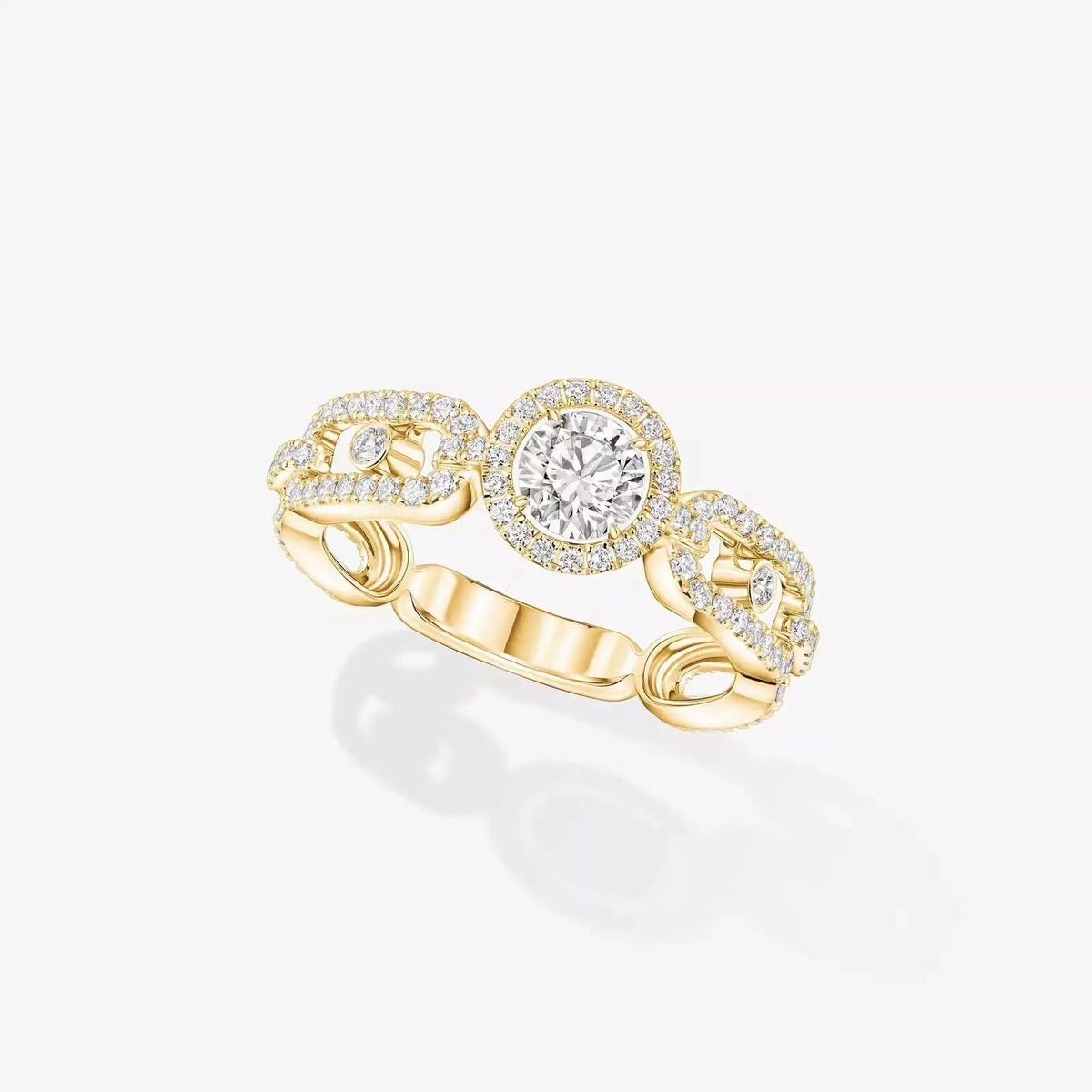 [OrnoraJewelry]Move Link Solitaire Ring