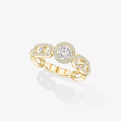 [OrnoraJewelry]Move Link Solitaire Ring