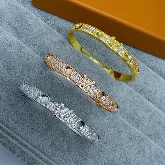[OrnoraJewelry]PAVE DIAMOND BANGLE