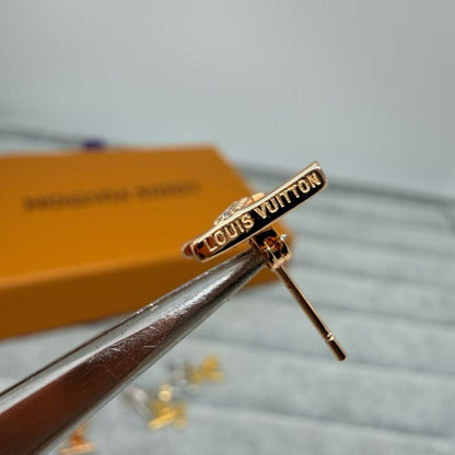 [OrnoraJewelry]LETTER STUDS WITH STONES