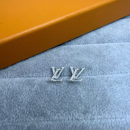 [OrnoraJewelry]LETTER STUDS WITH STONES