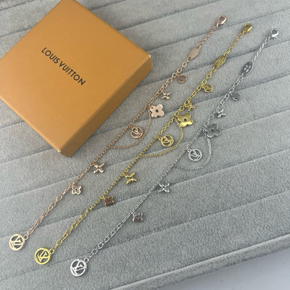 [OrnoraJewelry]SMOOTH MULTI FLOWER BRACELET