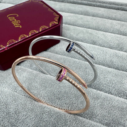 [OrnoraJewelry]JUSTE BRACELET 2.5MM PINK STONES AT BOTH ENDS