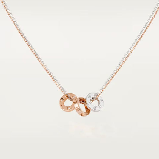 [OrnoraJewelry]LOVE 6 DIAMOND PENDANT NECKLACE