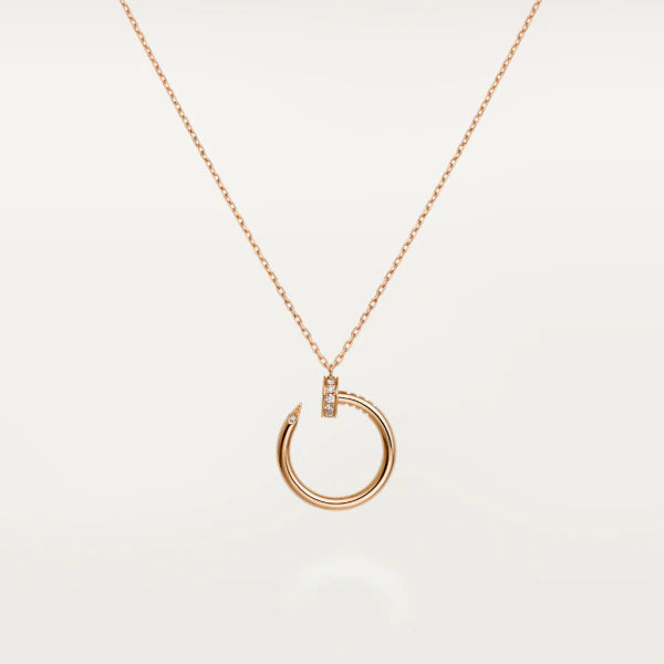 [OrnoraJewelry]JUSTE NECKLACE PINK GOLD