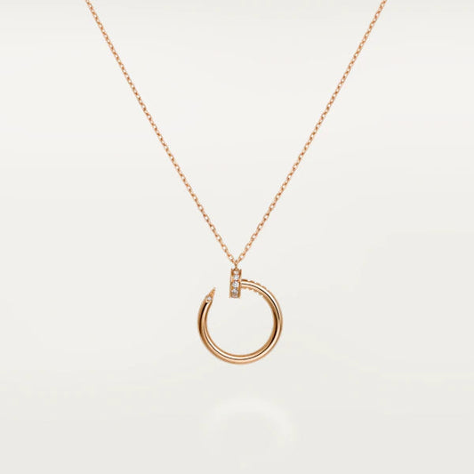 [OrnoraJewelry]JUSTE NECKLACE PINK GOLD